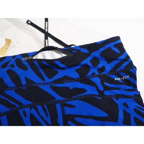 Nike Running Blue Zebra Print Leggings, Size XS - Picture 10 of 13